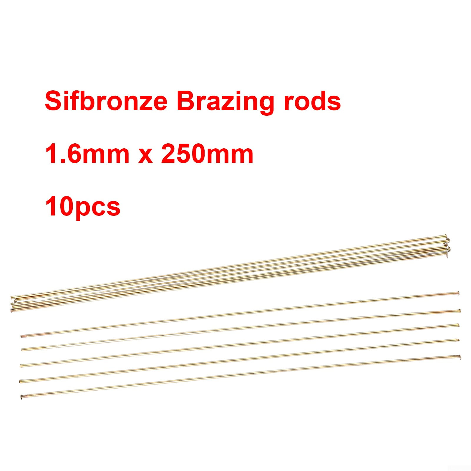 10PCS Wire Brazing Easy Melt Welding Rods Low Temperature Tin Bronze