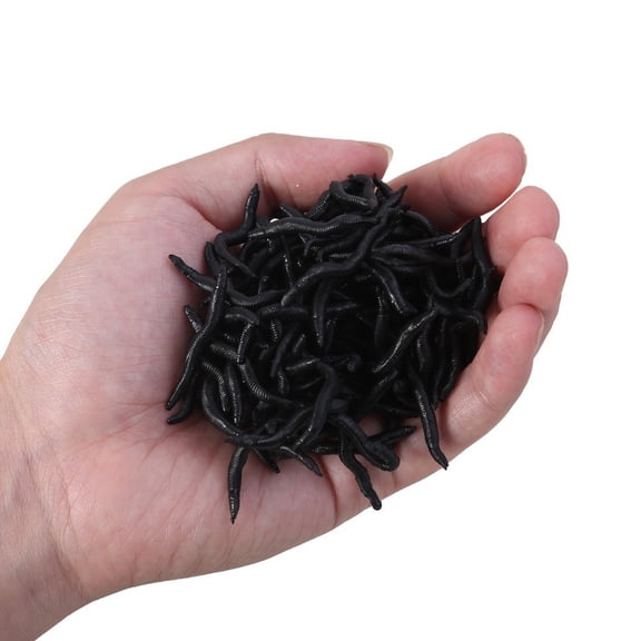 10PCS Worm Soft Bait Fishing Lures Artificial Earthworm Soft Plastic Baits for Carp Trout Bass Freshwater Wild Fishing Tackle Set for Professional Anglers