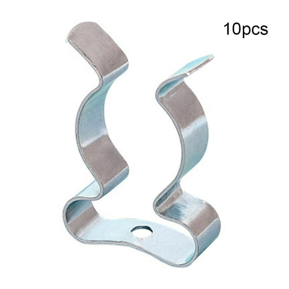 10PCS X TOOL SPRING TERRY CLIPS SNAP SHED CLOSED HEAVY DUTY WALL MOUNT CLIPS Black 3m