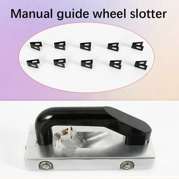 10PCs U-Type Blade Wheeled Groover Slotting Pull Tool PVC Vinyl Sheet Floor