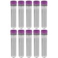 thumbnail image 1 of 10PK Baby Soda Bottles with Caps, 25mL - PET Plastic Test Tubes - Eisco Labs, 1 of 3