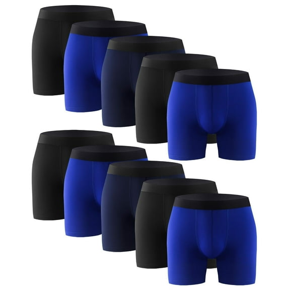 10PK Comfort Flex Mens Boxer Briefs Assorted Underwear Size S M L XL XXL Medium