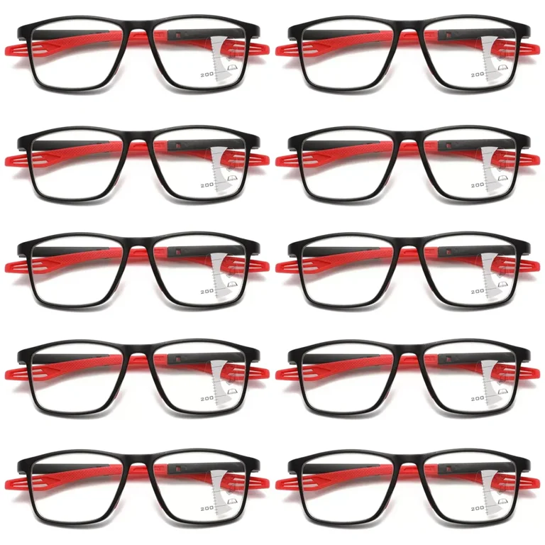 10PK Men Women Multifocus No Line Progressive Reading Glasses