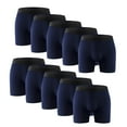 thumbnail image 1 of 10PK Mens Boxer Briefs Breathable Tagless Underwear Soft Comfort Flex Waistband, 1 of 9