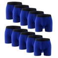thumbnail image 1 of 10PK Mens Boxer Briefs Breathable Tagless Underwear Soft Comfort Flex Waistband, 1 of 9