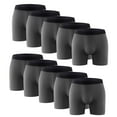 thumbnail image 1 of 10PK Mens Boxer Briefs Breathable Tagless Underwear Soft Comfort Flex Waistband, 1 of 9