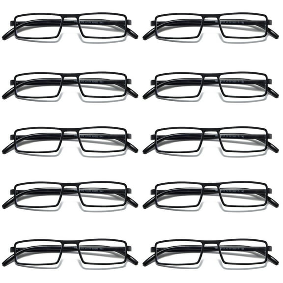 10PK Mens Womens Unisex Unbreakable Reading Glasses Blue Light Blocking Readers