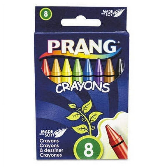 10PK Prang Crayons Made with Soy, 8 Colors/Box (00000)