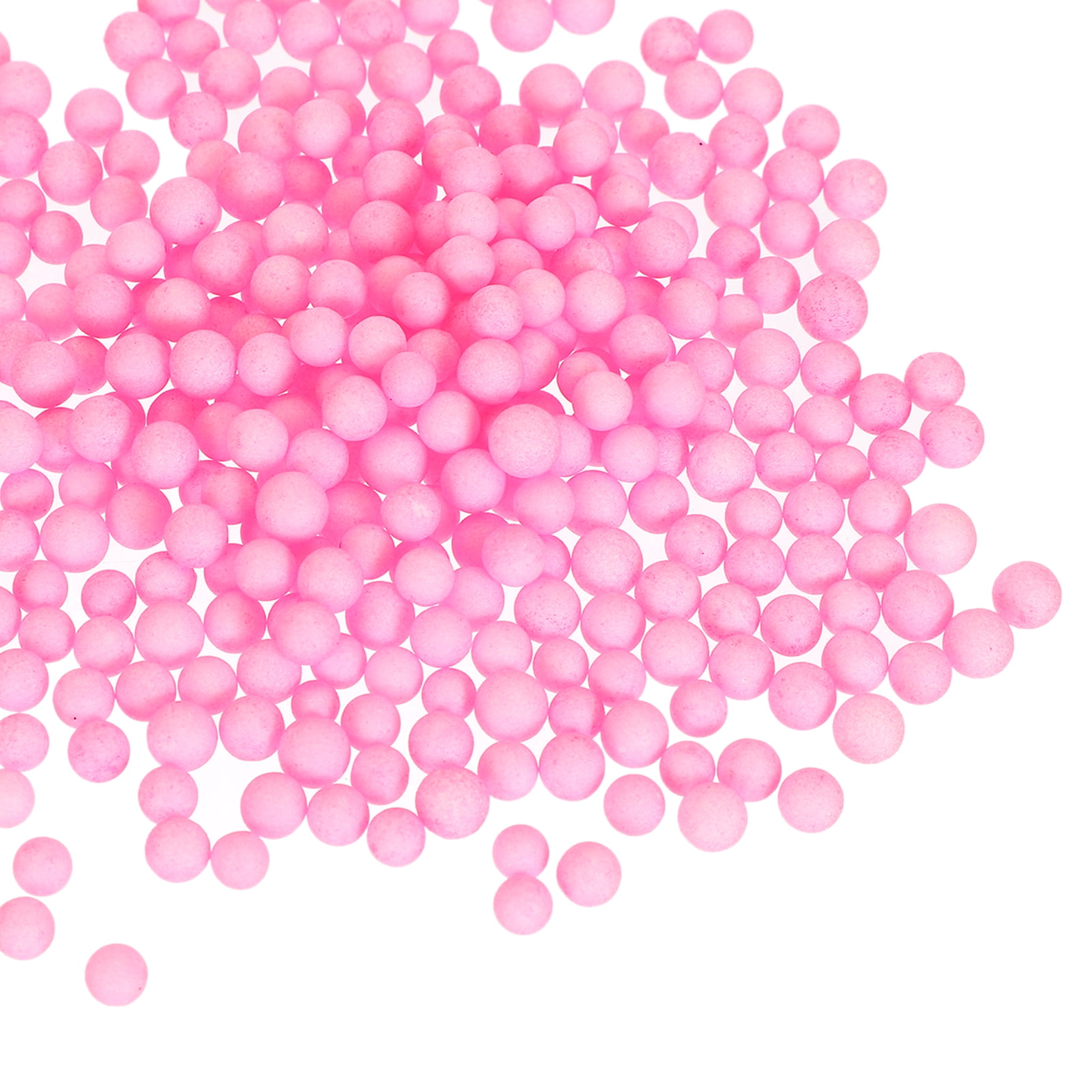 10Pack 0.16"-0.24" Foam Ball, Mini Round Foam Beads Balls for DIY Crafts, Party Decorations, Fillings of Vase Pillow, Pink
