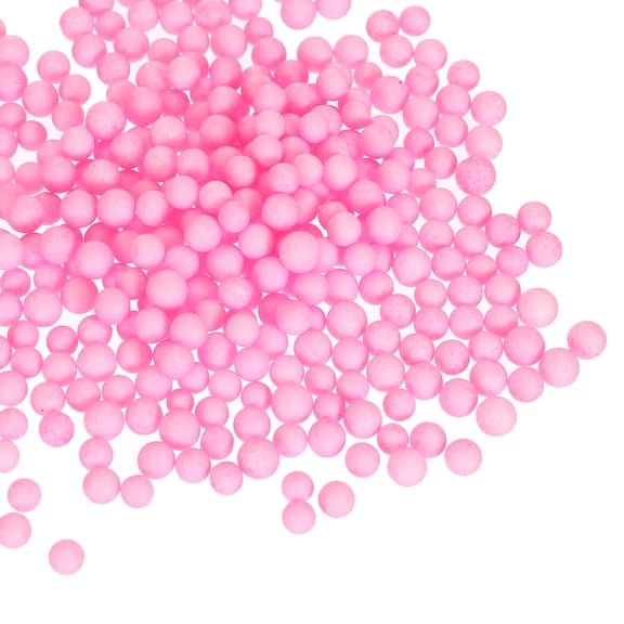 10Pack 0.16"-0.24" Foam Ball, Mini Round Foam Beads Balls for DIY Crafts, Party Decorations, Fillings of Vase Pillow, Pink