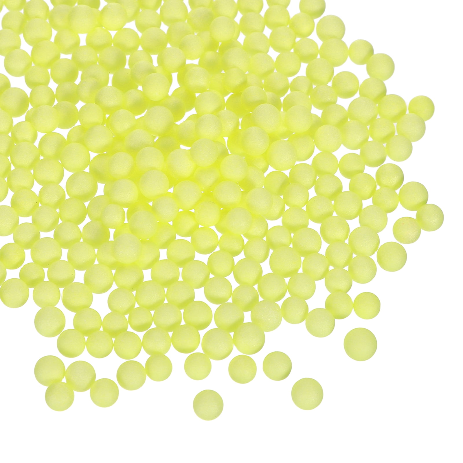 10Pack 0.16"-0.24" Foam Ball, Mini Round Foam Beads Balls for DIY Crafts, Party Decorations, Fillings of Vase Pillow, Yellow