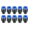 thumbnail image 1 of 10Pack 1/4"(6mm) Tube OD Push-to-Connect Fittings Plug, Cap Style Pneumatic Blanking Plugs, Leak-Proof Air Push Connectors for Compressed Air Systems, 1 of 6