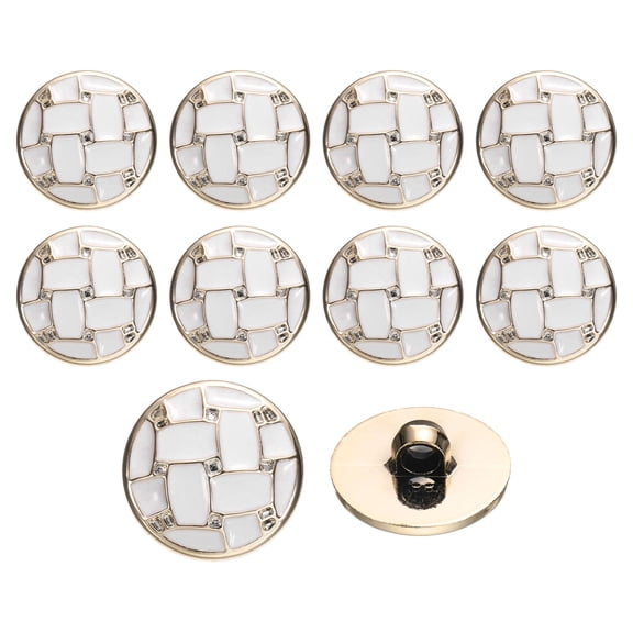 10Pack 21mm Round Resin Vintage Clothes Sewing Button Metal Coat Buttons Craft Accessories for Garment Coat Decoration Crafts DIY Project