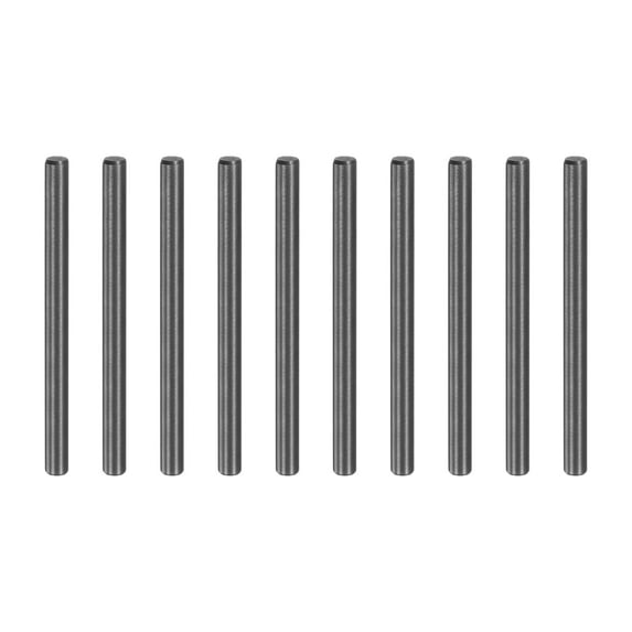 10Pack 3mm x 40mm Dowel Pins, 304 Stainless Steel Cylindrical Shelf Support Pegs Chamfered End Pin Rod Fasten Elements Metal Shelf Pegs, Black