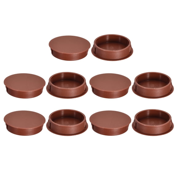 10Pack 40mm/1.57" Plastic Hole Plugs Panel Flush Type Knockout Locking Plugs, Red