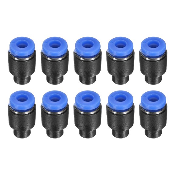 10Pack 5/32"(4mm) Tube OD Push-to-Connect Fittings Plug, Cap Style Pneumatic Blanking Plugs, Leak-Proof Air Push Connectors for Compressed Air Systems