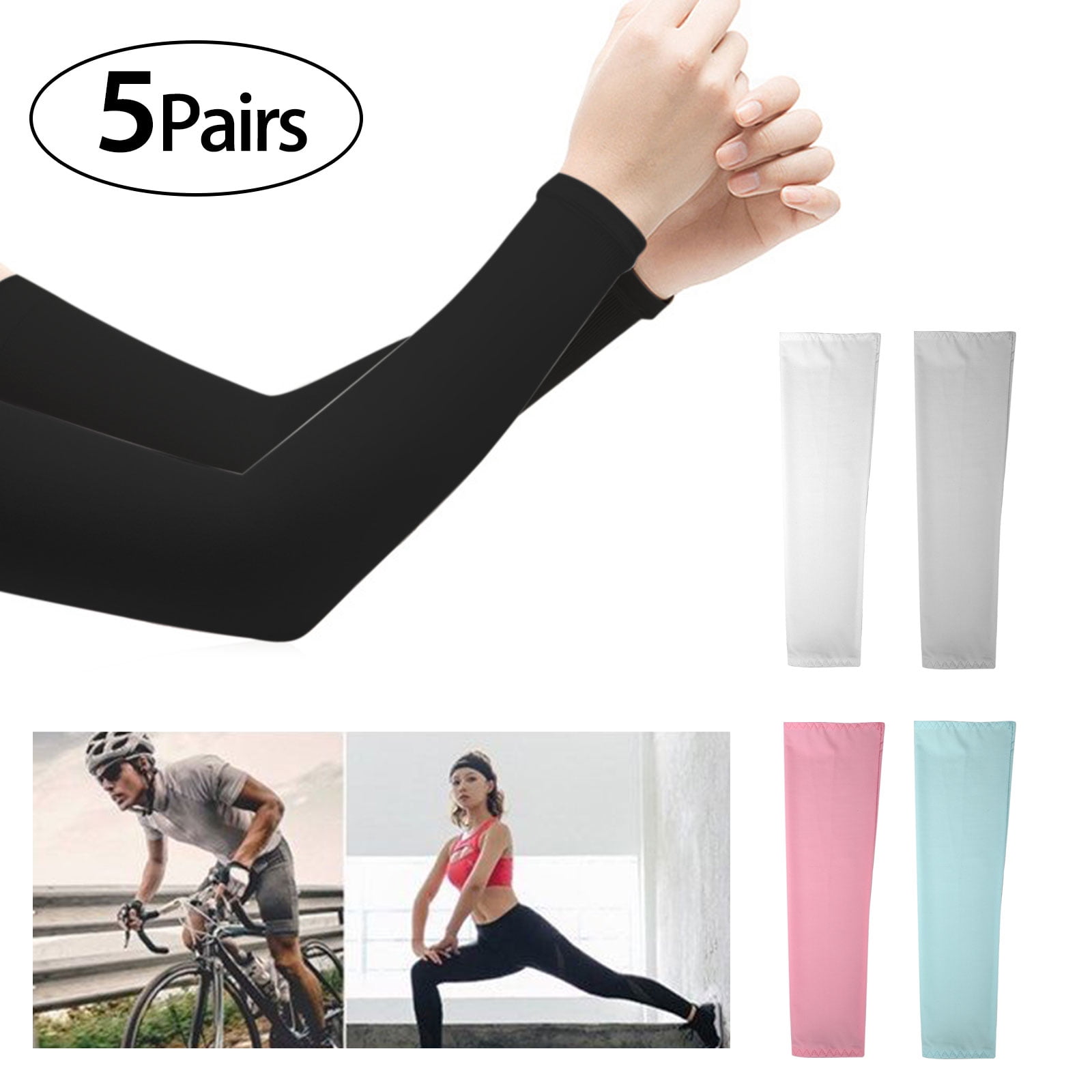 beister UV Sun Protection Cooling Compression Sleeves Arm Sleeves Men Women  Cycling