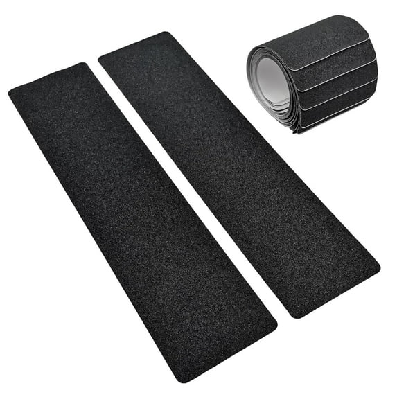 10Pack 6" x24" Outdoor Stair Treads Non-Slip Black Anti Slip Grip Tape Traction Treads for Steps, Staircase, Deck, Concrete Stairs