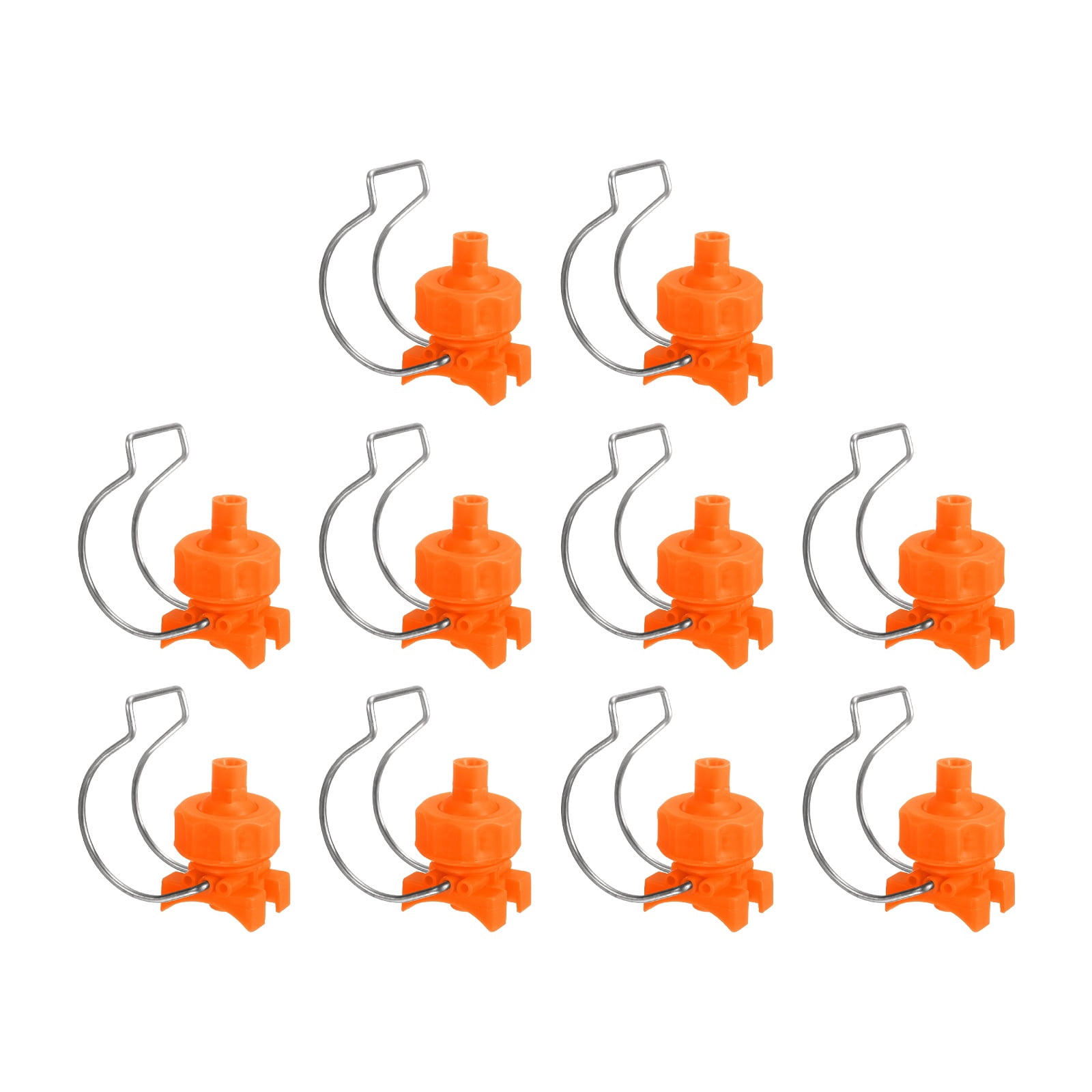 10Pack 65 Degree Spray Nozzle with Clip Fit 63mm/2.5" Hose, 0.56m³/h