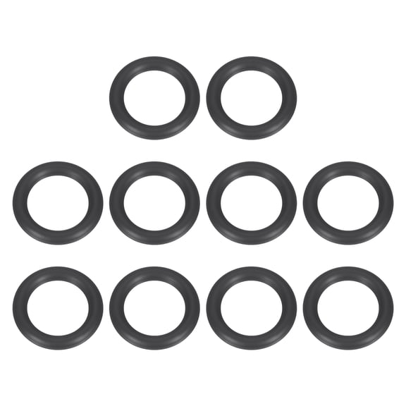 10Pack AS-111 O-rings, EPDM O-Rings 7/16" ID, 31/32" OD, 3/32" Width Rubber Gasket Sealing Washers for Water Pipe Seals Water Connections Sinks (70 Durometer, Black)