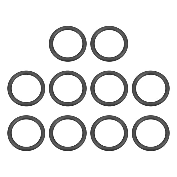 10Pack AS-214 O-rings, EPDM O-Rings 1" ID, 2-13/32" OD, 1/8" Width Rubber Gasket Sealing Washers for Water Pipe Seals Water Connections Sinks (70 Durometer, Black)