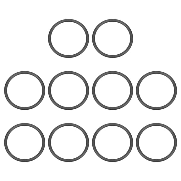 10Pack AS-223 O-rings, EPDM O-Rings 1-5/8" ID, 3-5/32" OD, 1/8" Width Rubber Gasket Sealing Washers for Water Pipe Seals Water Connections Sinks (70 Durometer, Black)