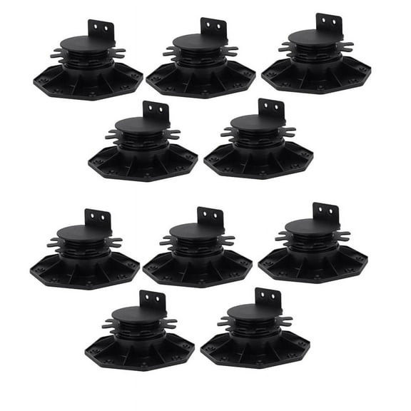 10Pack Adjustable Deck Support Pedestal Deck Foundation Base Support