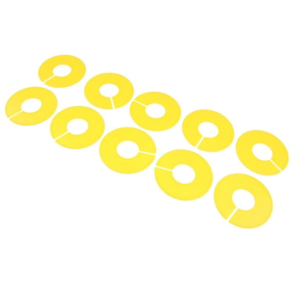 10Pack Clothing Rack Size Dividers Round Hangers Dividers White for Yellow