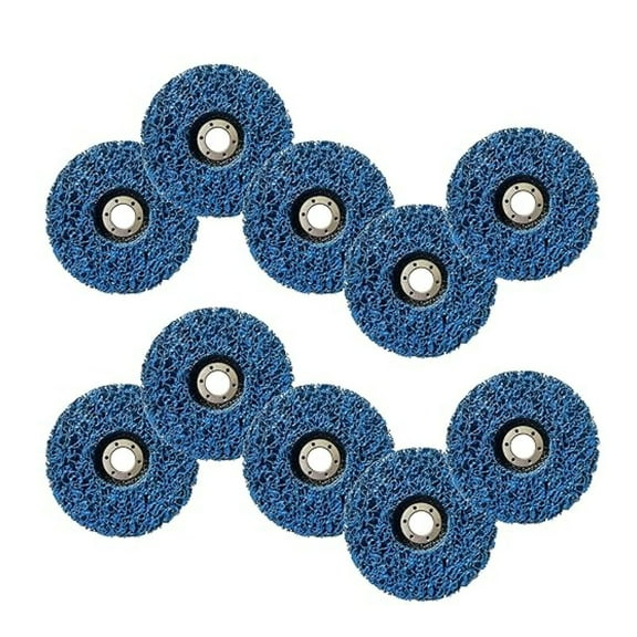 10Pack Easy Strip Discs Stripping Wheel 4-1/2 Inch x 7/8 Inch Rust Cleaning Disc Fit for Angle Grinders Grinds Paint Coating Rust Welds