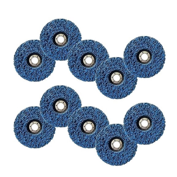 10Pack Easy Strip Discs Stripping Wheel 4-1/2 Inch x 7/8 Inch Rust Cleaning Disc Fit for Angle Grinders Grinds Paint Coating Rust Welds