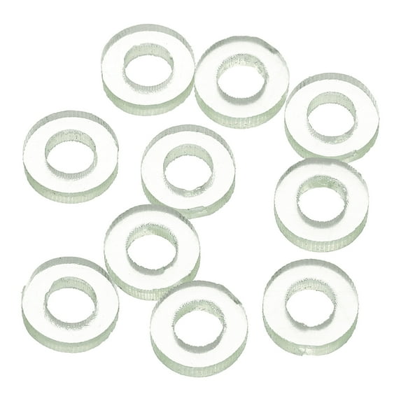 10Pack Flat Washers, 8mm OD 4mm ID 2mm Thick PU Sealing Gasket