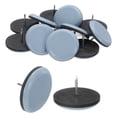 thumbnail image 1 of Uxcell 12Pcs Furniture Moving Pad with Nail, 1-3/8" Round Furniture Slider, Gray Blue, 1 of 6