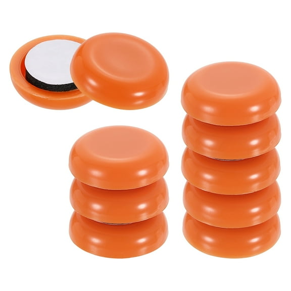 10Pack Furniture Sliders, 3/4 Inch Round Adhesive Furniture Moving Pad, Orange