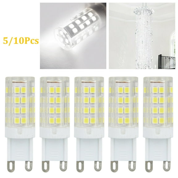 10Pack G9 2835 51smd LED Corn Bulbs Lamp 6000K Daylight Home Ceiling Light 7W