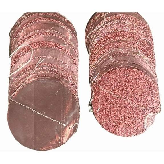 10Pack Glitter Rose Pink Circle Garland Party Decorations Paper Polka Dots 8 Pcs