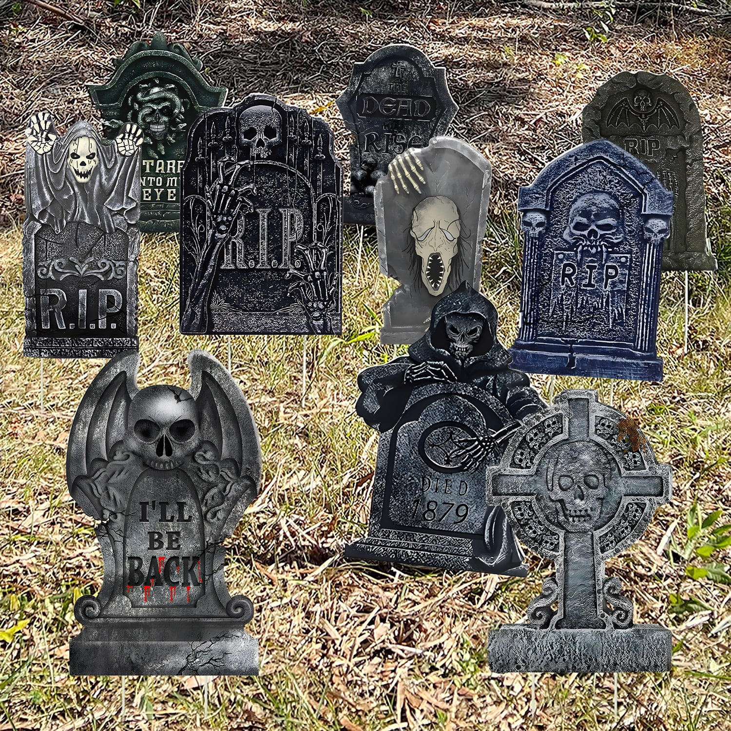 Albie store Back Silly Halloween Tombstone Prop