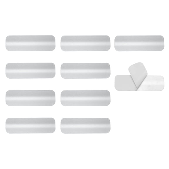 10Pack Horizontal Blind Repair Tabs, Aluminum Alloy Blind Replacement Slats Blinds Fixers Repair Kit, Quick Fix for Damaged Blinds Blades (1" W x 3" L, Grey)