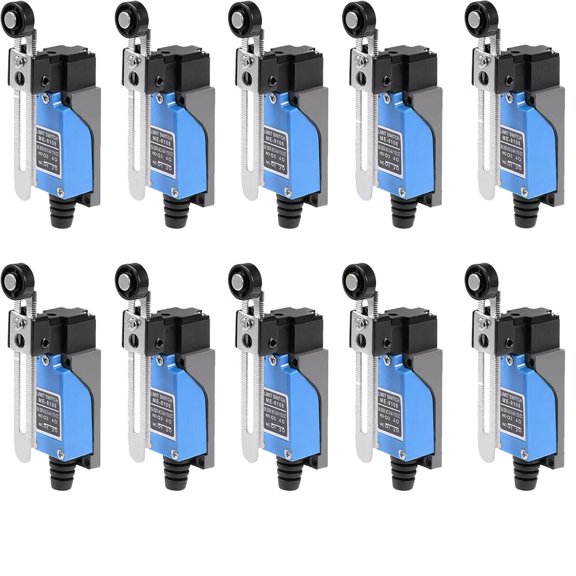 10Pack ME-8108 Momentary Limit Switch Adjustable Roller Lever Arm Limit Switch
