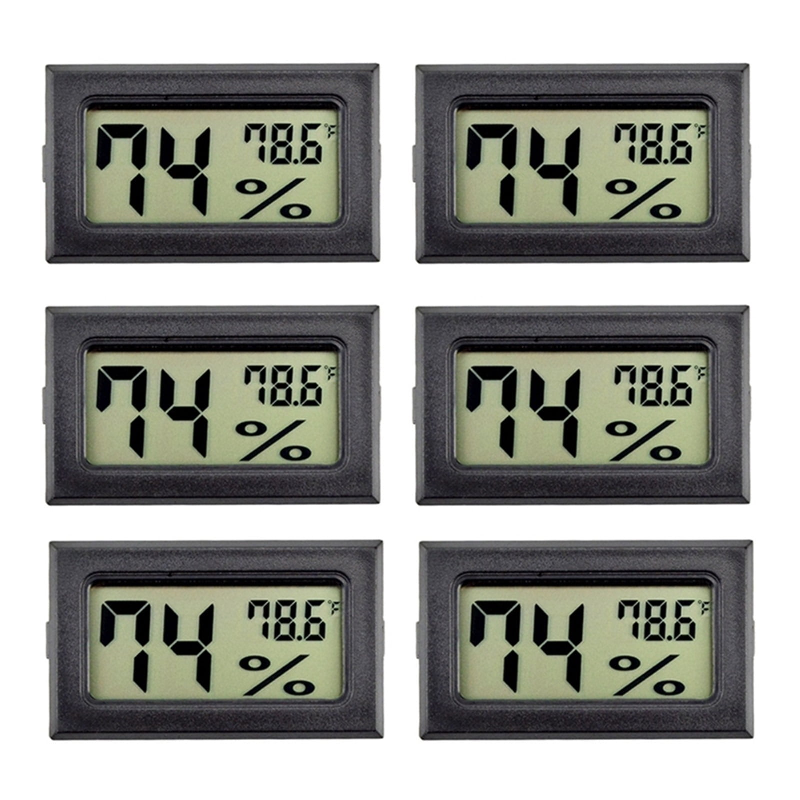 10Pack Mini Hygrometer Indoor Humidity Meter Digital Thermometers with () for Greenhouse,Garden ,Simple Operation