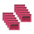 thumbnail image 1 of 10Pack Pencil Pouches for 3 Ring Binder, Smooth Zipper 3 Ring Binder Pencil Pouch, Pencil Case for Binder, Clear Top Binder Pencil Pouch, Pencil Bag with 3 Re-enforced Grommets, 1 of 3
