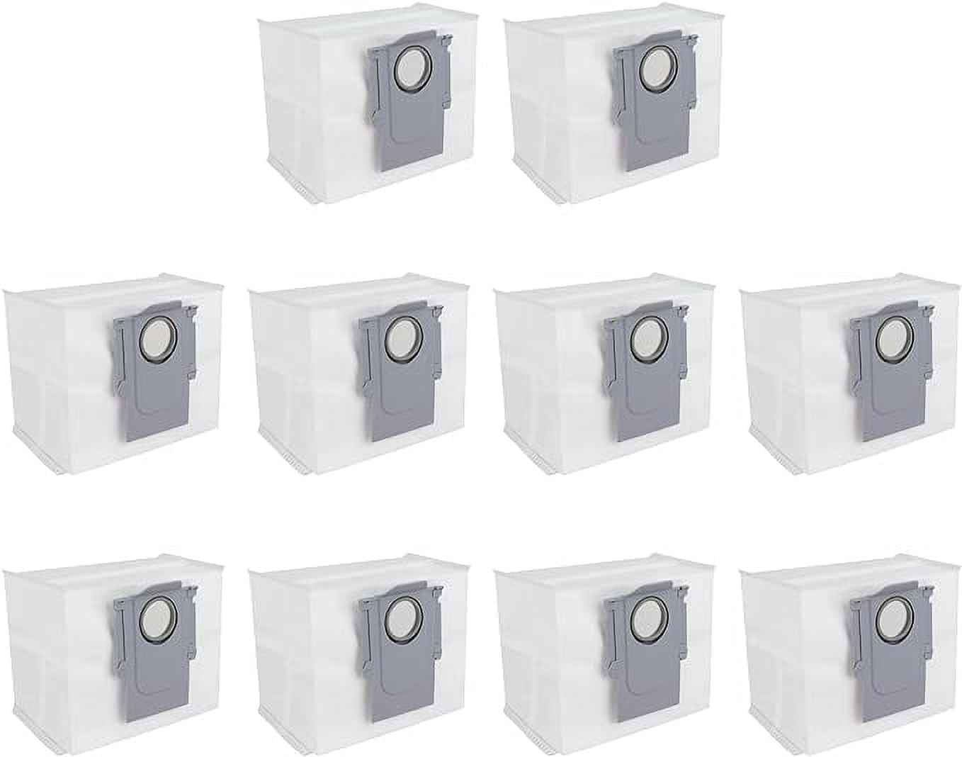 10Pack Replacement Dust Bags Compatible with Roborock S8 Pro Ultra,S8+,S7 Max Ultra,S7 MaxV Ultra,Q5+, Q5 Pro+, Q7+,Q7 Max+,8 Max+ Robot Vacuum Cleaner, 3L Larg