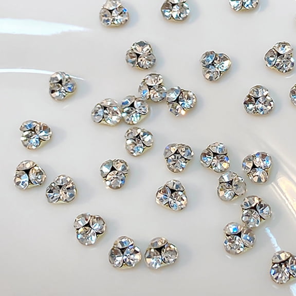 10Pack Rhinestones Art Crystal Rhinestones Tips Decorations Crystal Nails Charm Manicure for Women