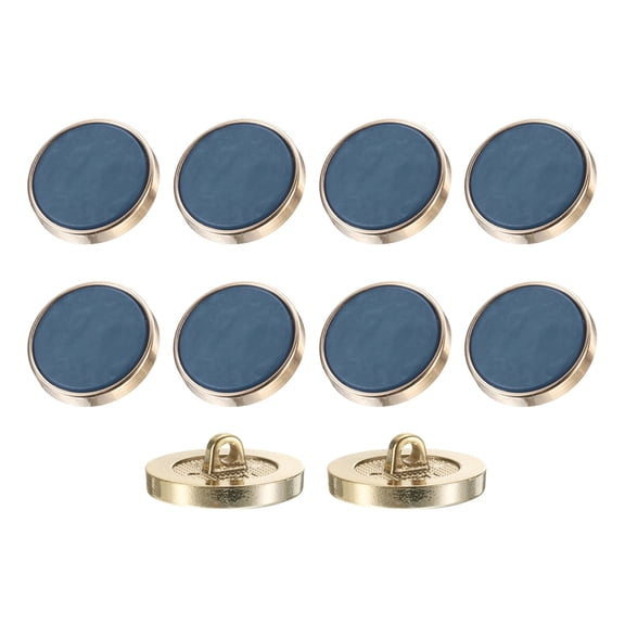 10Pack Round Button, 25mm/1" Resin Decorative Pattern Button, Dark Blue