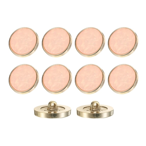 10Pack Round Button, 25mm/1" Resin Decorative Pattern Button, Light Pink