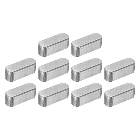 10Pack Round Ended Feather Key, 5x5x14mm Carbon Steel Parallel Drive Shaft Keys