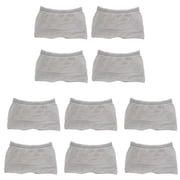 10Pack Single Time Postpartum Womens Mesh Undergarments High Waist Boyshorts Briefs for Maternity and Hospital Recovery