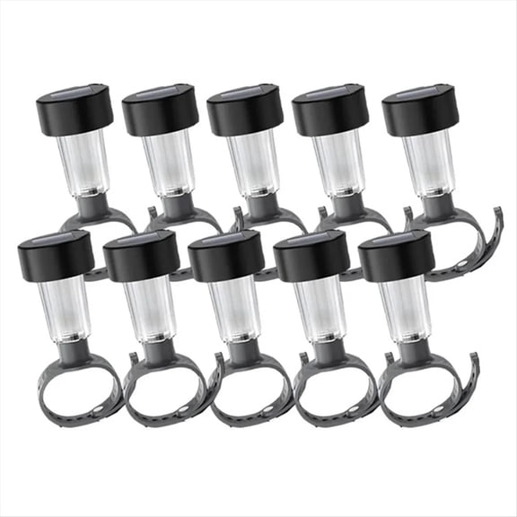 10Packs LED Solar Pool Lights, Waterproof Outdoor Swimming Pool Fence Garden Decoration Lamp