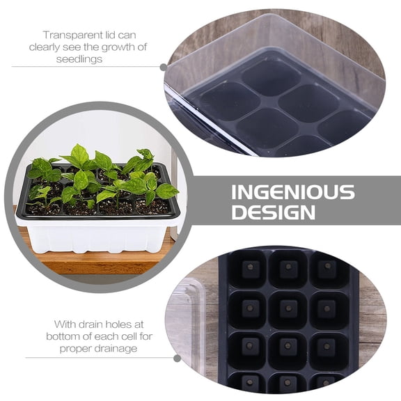 UEETEK Growing Trays for Succulents Tomatoes Peppers Ideal for Garden Use 10Pack