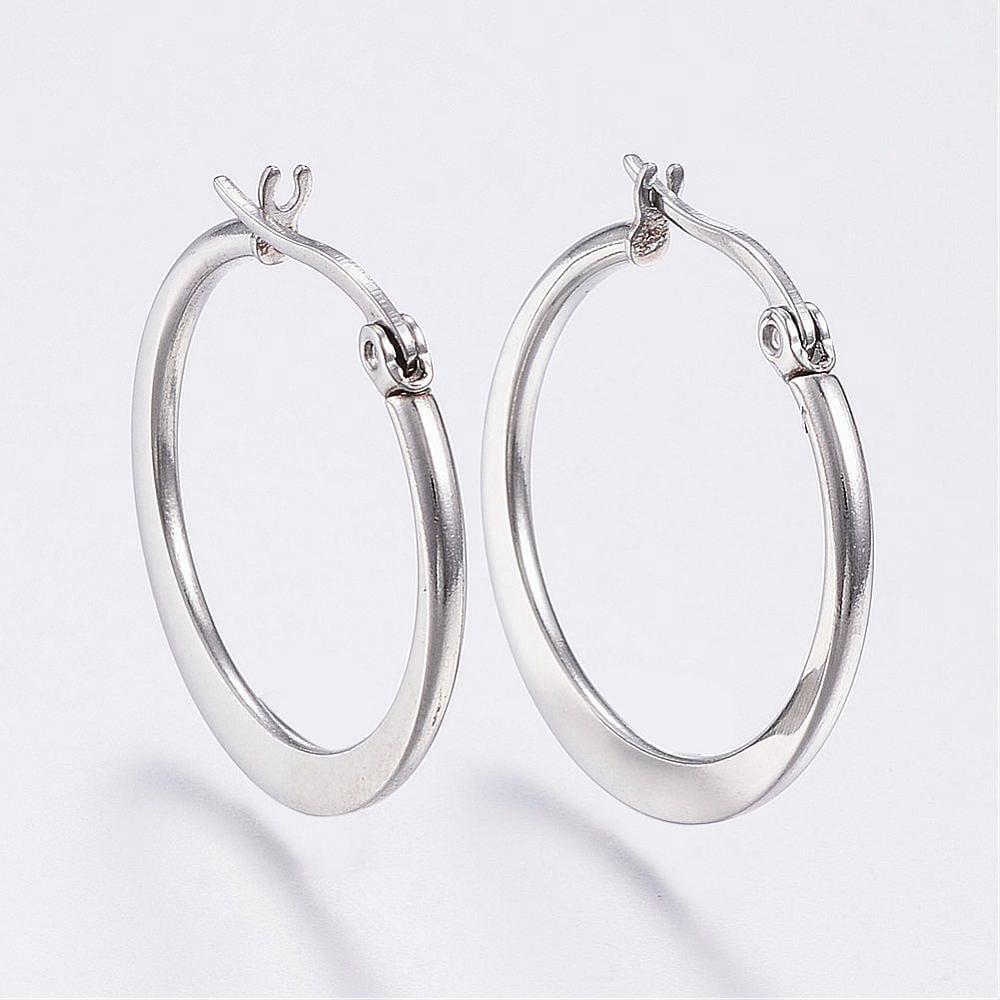 Golden Gold Plated Stainless Steel Hoop Earring at Rs 299/pair in Mumbai Golden Gold Plated Stainless Steel Hoop Earring at Rs 299/pair in Mumbai