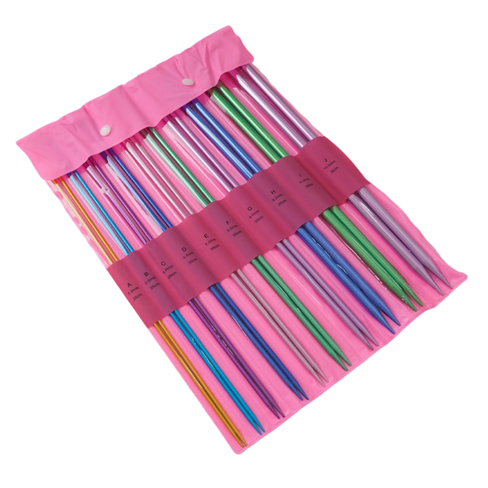10Pairs Aluminum Knitting Needle, 3.0mm-10mm Single Pointed Beginner Knitting Needle for Sweater, Bag, Sock, Hat, Craft